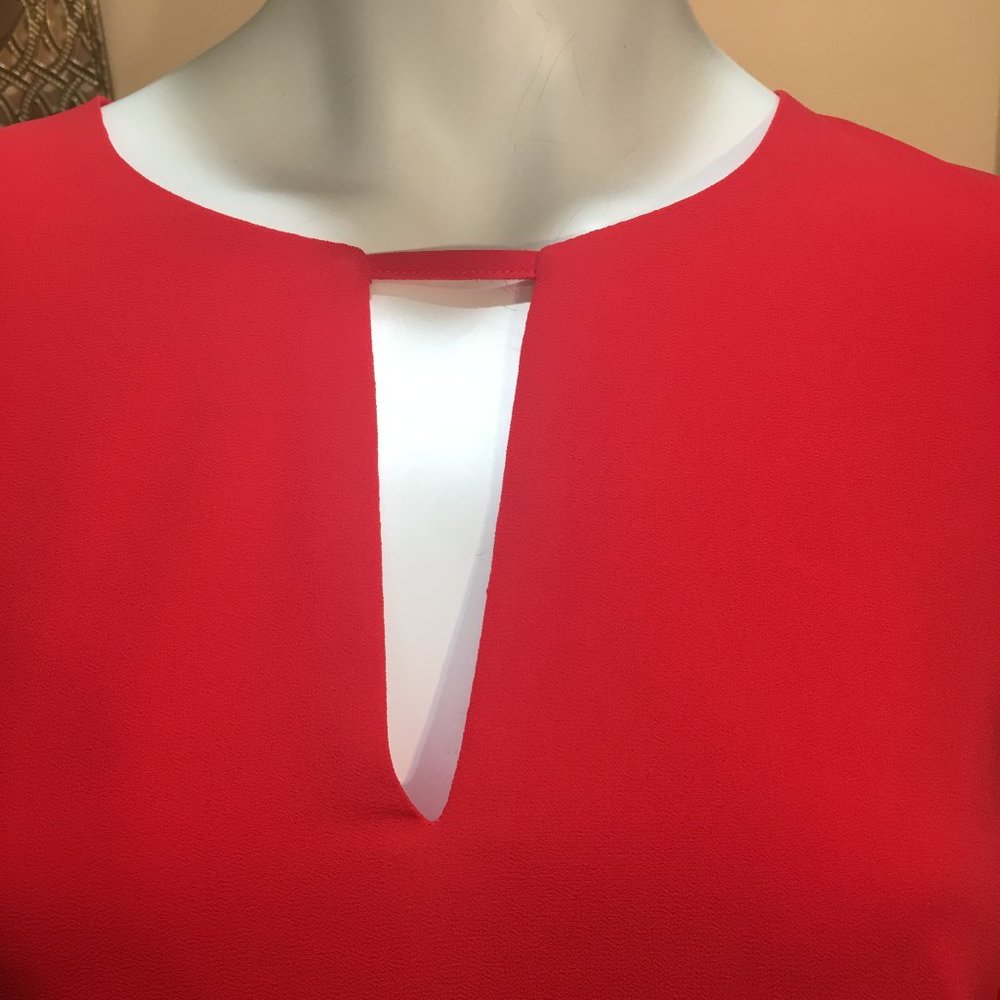 Vince Camuto Coral Chiffon Shift Dress size6&4 - Picture 7 of 15